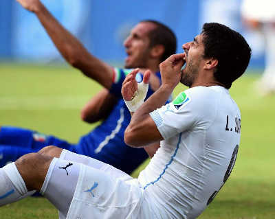 Luis Suarez has received the longest sentence by FIFA after comitting the same mistake for the third time