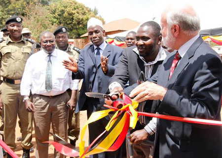 Ambassador DeLisi while officiating at the launch of the youth muslim centre in Mayuge recently