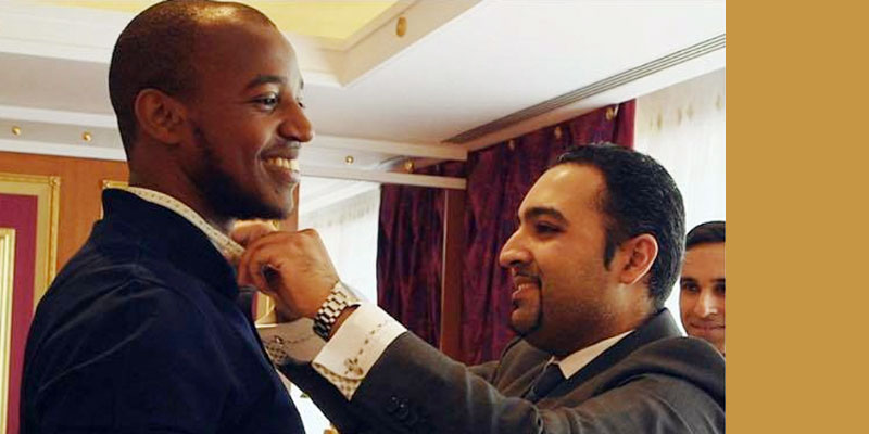 Omukama Oyo Prince Kijanangoma (Left)