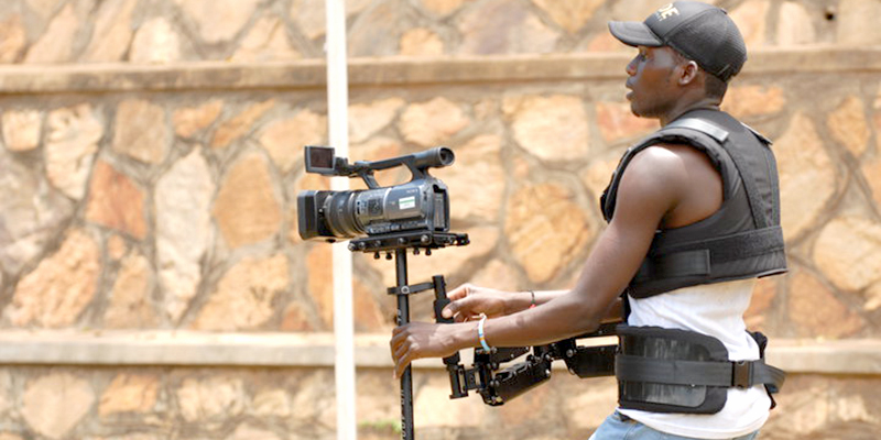 Professional filmmaker, Onen during movie shot-out