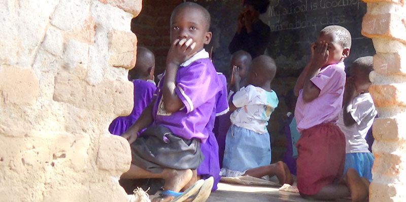 Good Hope children in their class