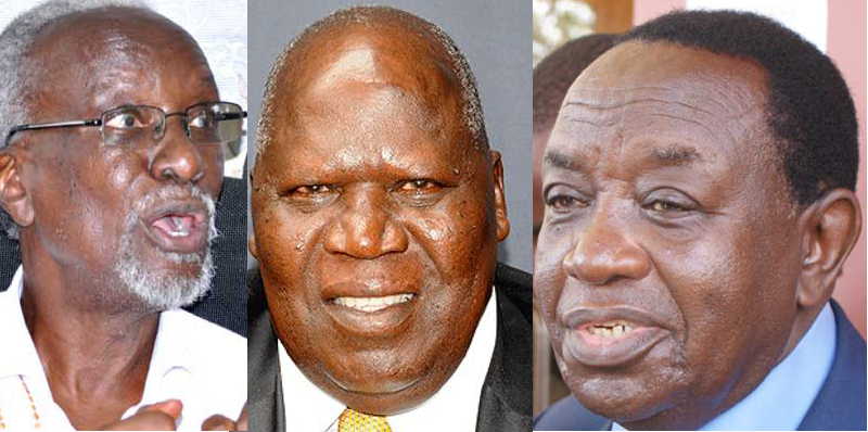 Left to Right: Veteran politician Al Hajj Kirunda Kivejinja, Gen. Moses Ali and Public Service Minister Henry Kajura should be retired to create opportunity to more energetic and dynamic young men