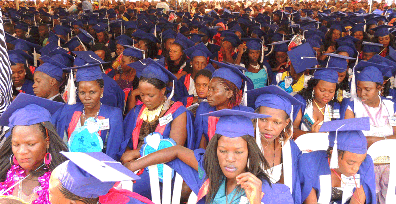 Muteesa I Royal Institute Graduands at the ceremony