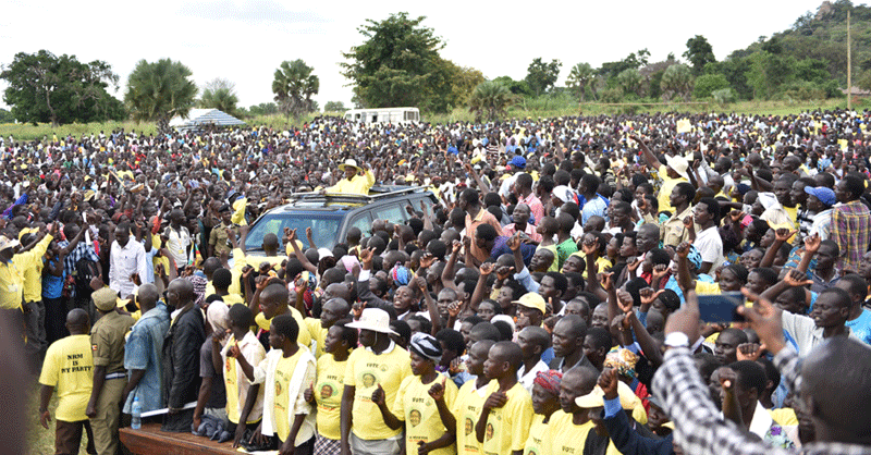 Museveni on his campaign trail