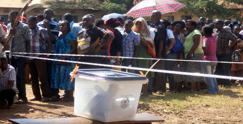 Voters braved the hot sun to cast their votes despite delays in most parts of Kampala and Wakiso