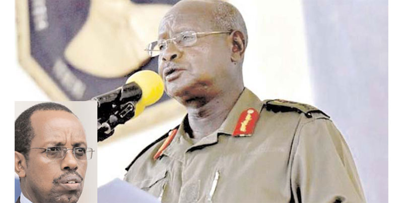 President Yoweri Museveni (Inset) is secretary to the treasury Keith Muhakanizi