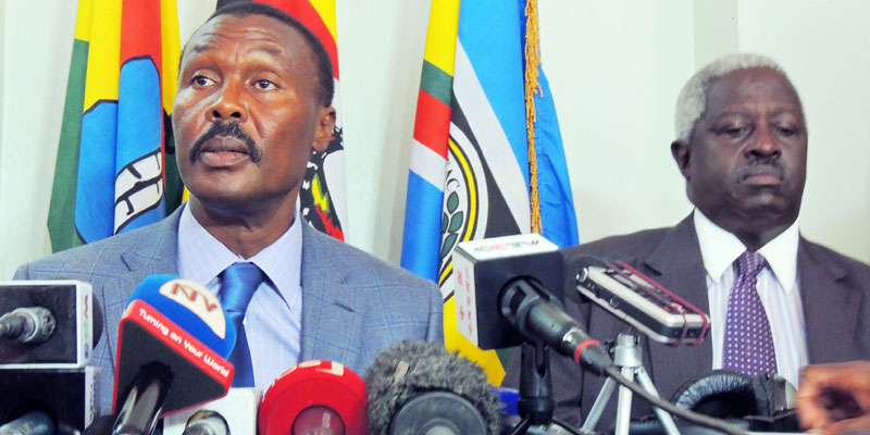 FDC president General Mugisha Muntu addressing the press where he revealed that FDC wants an independent audit for the presidential results
