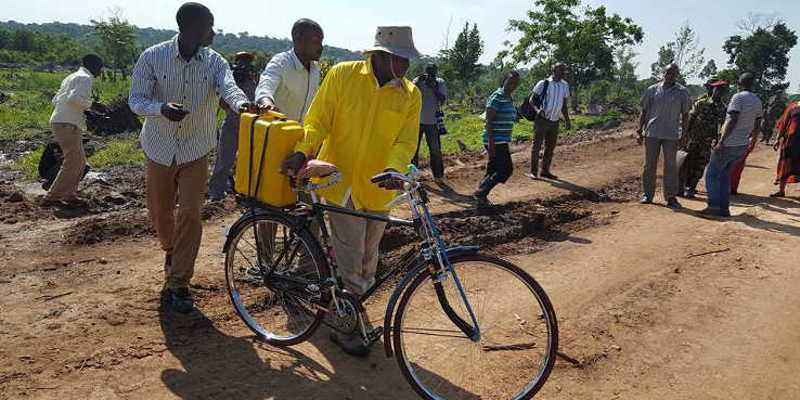 President Museveni has been touring the country rooting for irrigation. But his failure to address vulnerabilities to weather shocks such as drought has attracted criticism and led many to say he is to blame for the economic crisis in the country