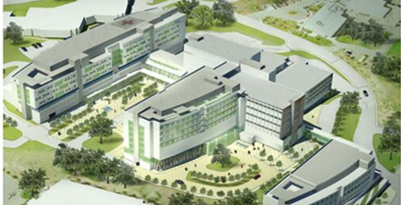An artistic impression of the hospital that is to be built
