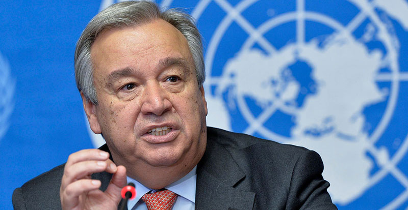 UN Secretary General Antonio Gutterez