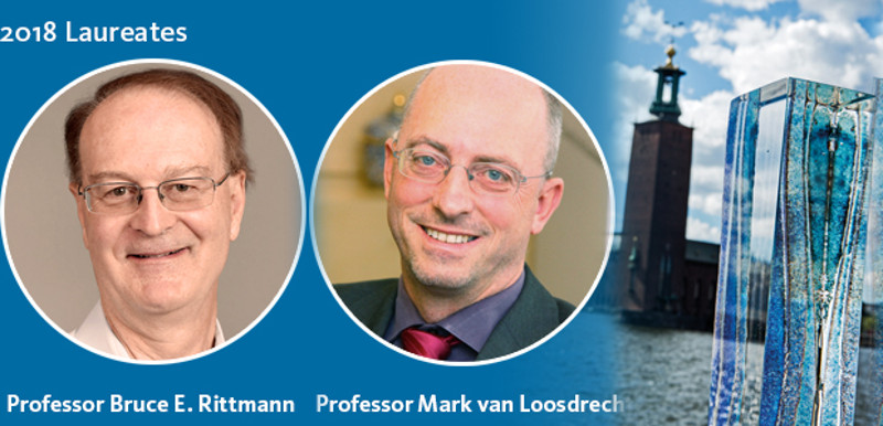 2018 Water Laureates Professors Bruce Rittmann and Mark Van Loosdrecht