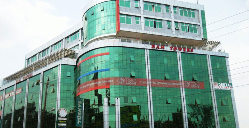 Many of these buildings were built when the Ugandan economy was vibrant but there is now a property slump