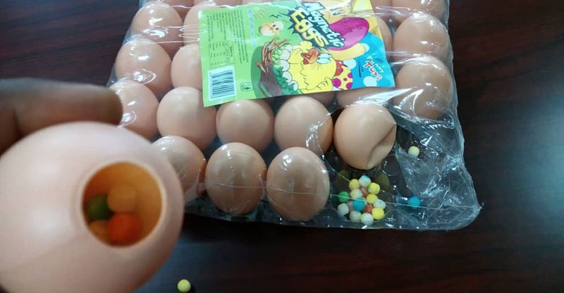 UNBS says these are just sweets which look like eggs