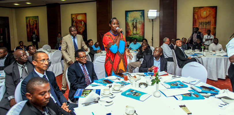 One of the stake holders engages in the discussion