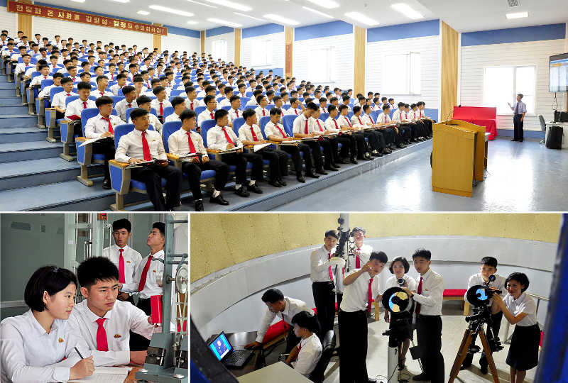 Students in Kimchaek technical university