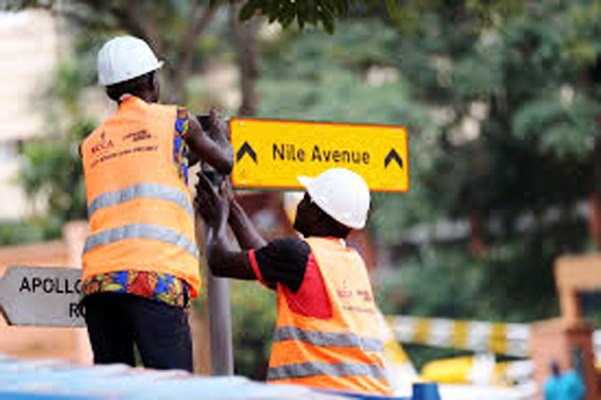 KCCA labels the roads