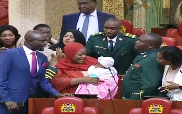 Zolaika Hassan with her baby