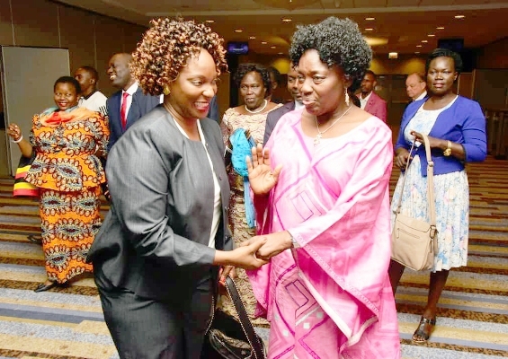 Speaker Kadaga meeting with some diaspora Ugandans