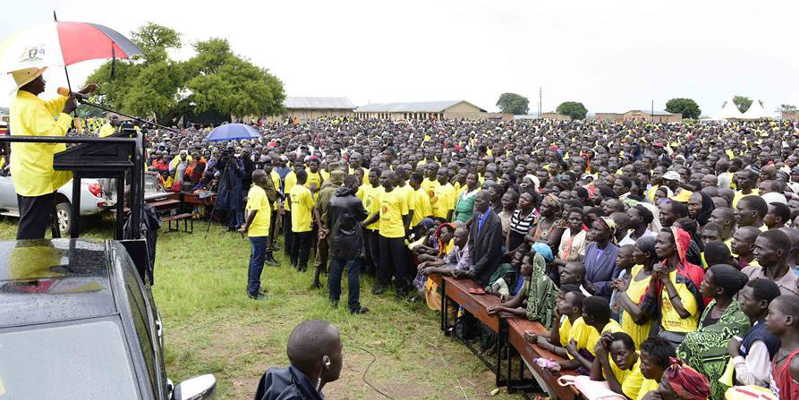 President Musveni has pulled unbelievable crowds in Northern Uganda